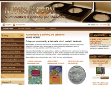 Tablet Screenshot of numis-hobby.cz